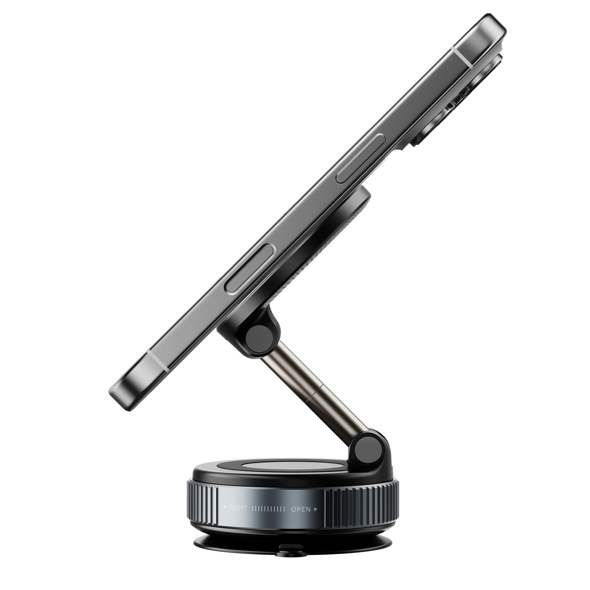 Gripora Pivot™ Vacuum Magnetic Car Mount | 360° Rotation | MagSafe Compatible