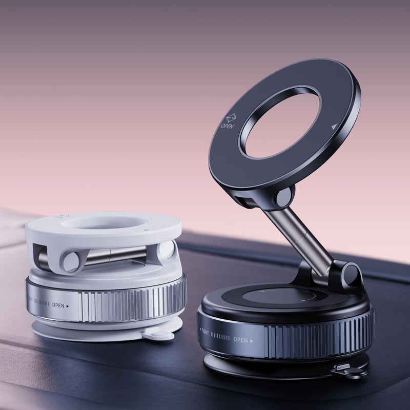 Gripora Pivot™ Vacuum Magnetic Car Mount | 360° Rotation | MagSafe Compatible